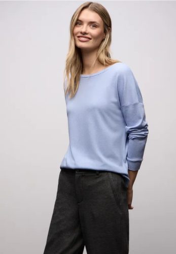Street One, STREET ONE Langarmshirt im Melange Look