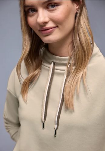 Street One, STREET ONE Sweatshirt, mit Stehkragen und Kordelzug