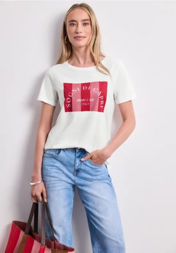 Street One, STREET ONE Kurzarmshirt Sommershirt mit Print