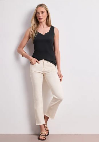 Street One, STREET ONE Tanktop "Style Gania" Sommertop mit Herzausschnitt