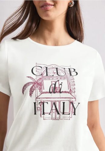 Street One, STREET ONE Kurzarmshirt Sommershirt mit Artwork