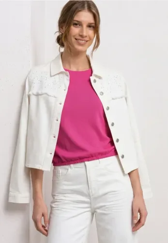 Street One, Dropped Shoulder Shirt mit U