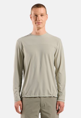 Odlo Explorer Cargo Langarm-Radshirt für Herren - Gravel, Radsport - beige, S
