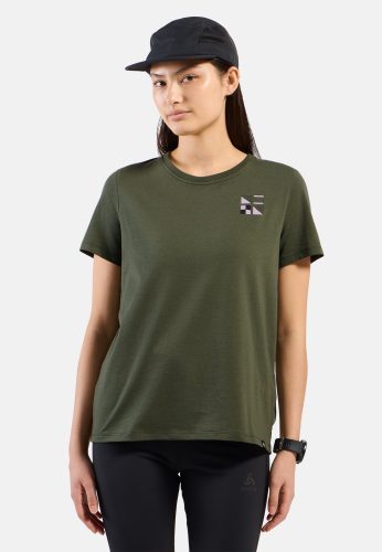 Odlo, Odlo Damen Cotton Blend Odlo Flags T-Shirt