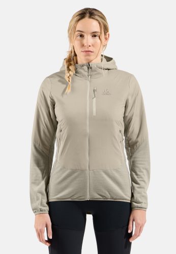 Odlo Ascent Hybrid Isolationsjacke für Damen - Wandern, Casual Comfort - beige, M