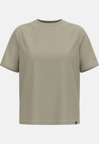 Odlo Wool Waffle T-Shirt für Damen - Wandern, Casual Comfort - beige, L