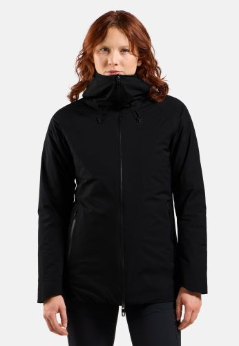 Odlo Ascent S-Thermic Waterproof Isolationsjacke für Damen - Wandern, Casual Comfort - schwarz, XS