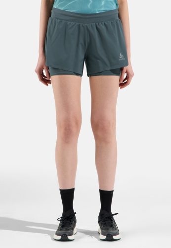 Odlo Zeroweight 3 Inch 2-In-1 Laufshorts für Damen - Training, Running - grün, L