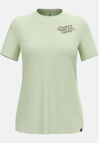 Odlo There's More Merino 160 T-Shirt für Damen - Wandern, Casual Comfort - grün, XL