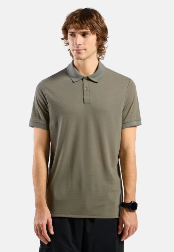 Odlo Ascent Natural Poloshirt für Herren - Wandern, Casual Comfort - grün, S