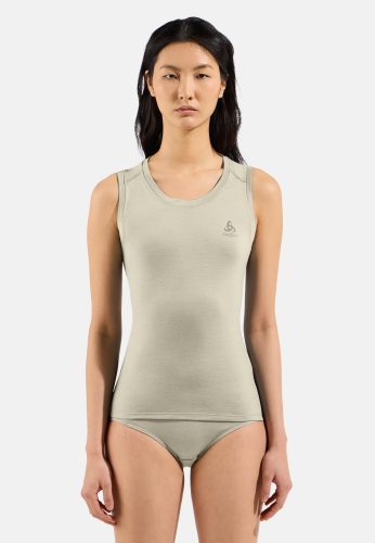 Odlo Merino 160 Base Layer Tank für Damen - Wandern, Radsport - beige, M
