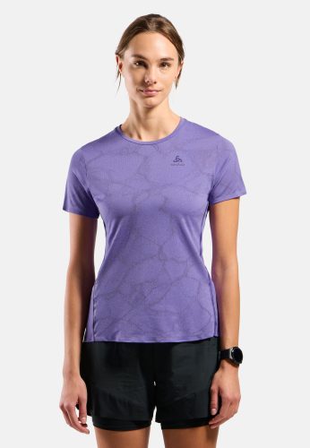 Odlo Zeroweight Engineered Chill-Tec Lauf-T-Shirt für Damen - Training, Running - lila, XL