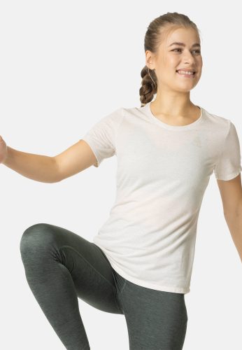 Odlo Essential Linencool Lauf-T-Shirt für Damen - Training, Running - beige, M