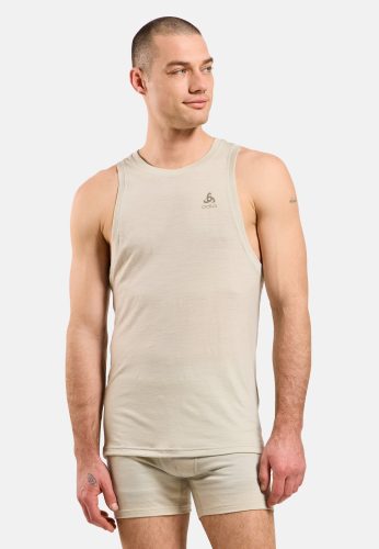 Odlo Merino 160 Base Layer Tank für Herren - Wandern, Radsport - beige, XL