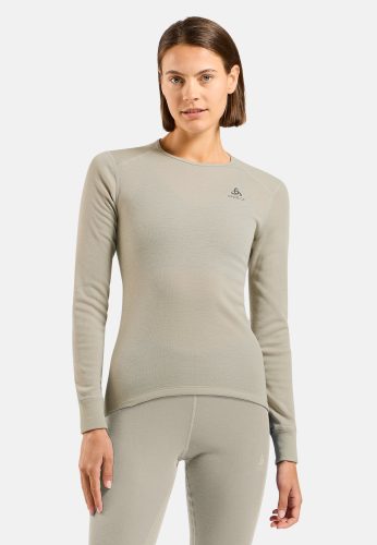 Odlo Active Warm Base Layer Shirt für Damen - Wandern, Ski & Snow - beige, L