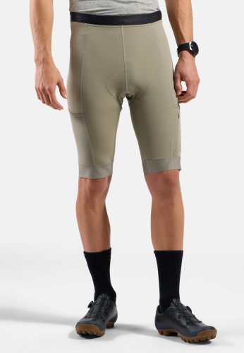 Odlo Explorer Cargo Kurze Radtights für Herren - Gravel, Radsport - grün, S