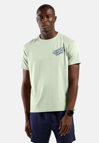 Odlo Essential Print Lauf-T-Shirt für Herren - Training, Running - grün, M