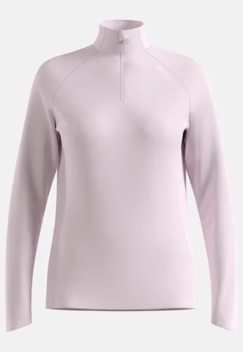 Odlo Essential Ceramiwarm Lauf-Mid Layer Half-Zip für Damen - Running - pink, S