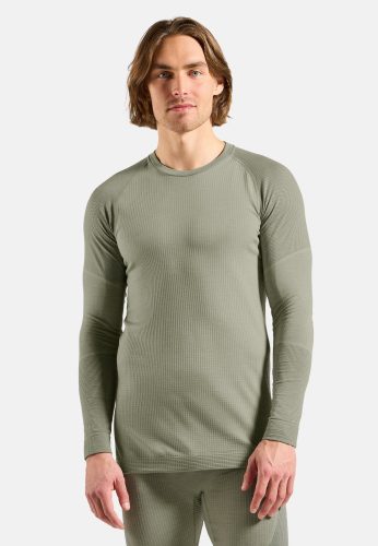 Odlo, ODLO Herren Unterziehsirt Natural Merino 260 1/2 Zip hellgrau | L