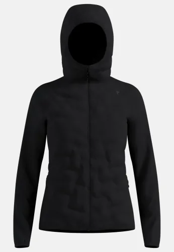 Odlo Zeroweight Insulator Langlauf-Hoodie Full-Zip für Damen - Skilanglauf, Running - schwarz, S
