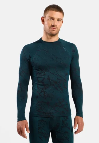 Odlo, Odlo Herren Performance Warm Blackcomb Bl Crew Longsleeve