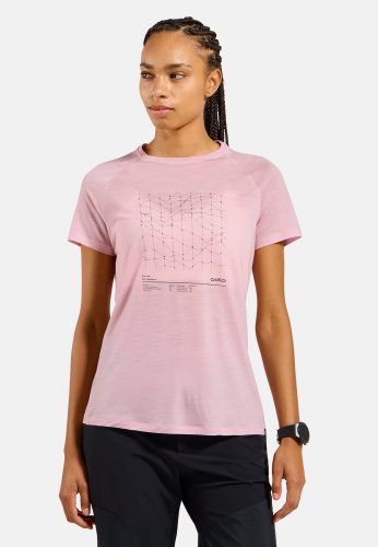 Odlo, Odlo Damen Merino Tencel Hyper Map T-Shirt