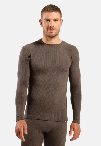 Odlo, Odlo Herren Seamless Performance Wool Crew Longsleeve