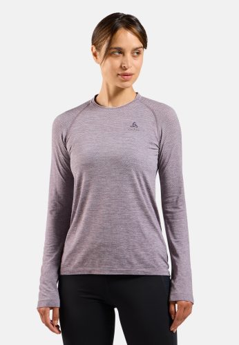 Odlo Essential Seamless Langarm-Laufshirt für Damen - Training, Running - lila, L