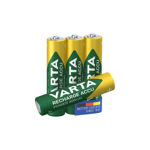 VARTA, VARTA Batterie Akku 56703101404 AAA/HR03, 800 mAh, 4 St&uuml;ck