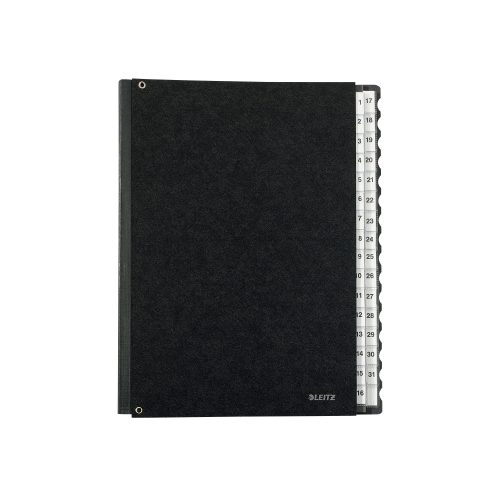 Leitz, LEITZ Pultordner Hartkarton 58310095 schwarz 32 F&auml;cher