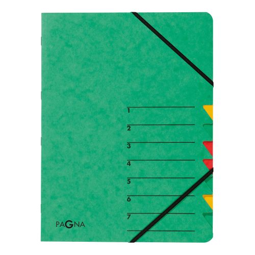 PAGNA, PAGNA Ordnungsmappe EASY A4 24061-03 gr&uuml;n 7 F&auml;cher