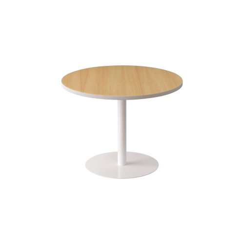Paperflow Beistelltisch easyDesk Buche, Weiss 800 x 800 x 600 mm