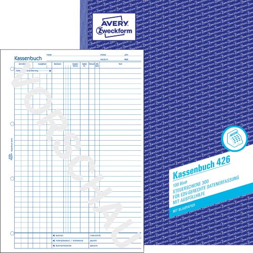 AVERY Zweckform Kassenbuch 426 A4 Perforiert