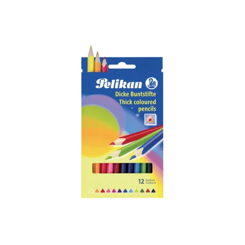 Pelikan -  Buntstifte 4mm 724039 12 Stifte sortiert