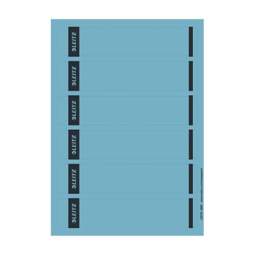 Leitz PC-beschriftbare Selbstklebende Rückenschilder 1686 Für Leitz 1050 Qualitäts-Ordner Blau 39 x 192 mm 150 Stück