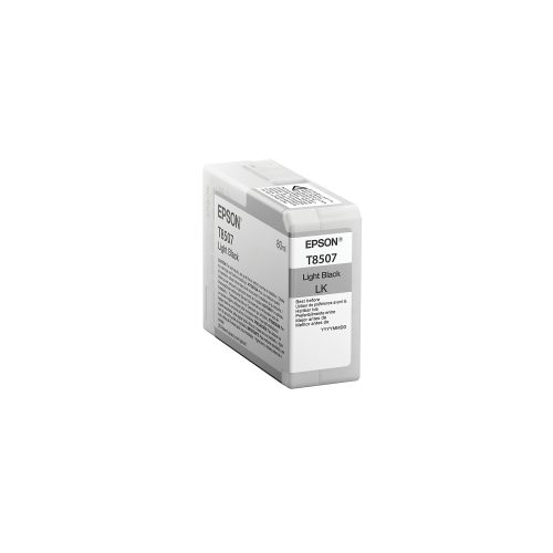 Epson, EPSON Tintenpatrone light schwarz T850700 SureColor SC-P800 80ml