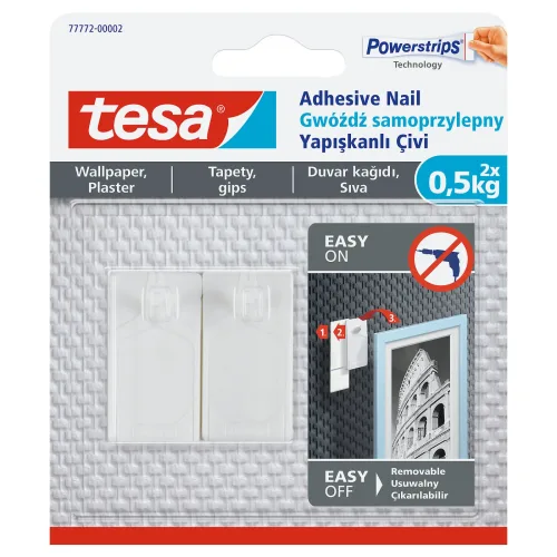 tesa, TESA Klebenagel 2x0,5 kg 777720000 Tapete & Putz