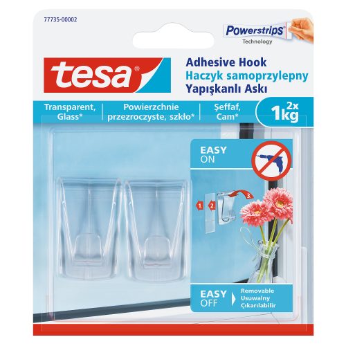 tesa Klebehaken Transparent 2 Stück