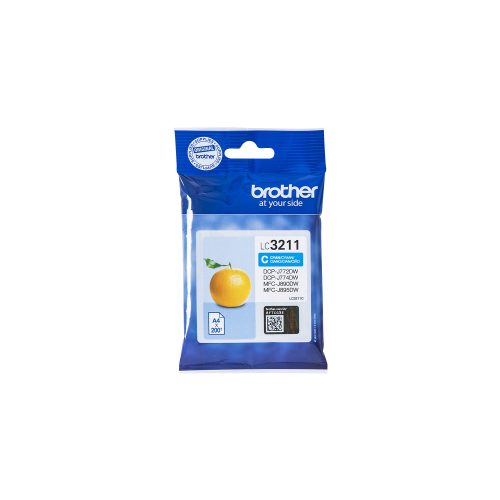Brother -  Tintenpatrone cyan LC-3211C DCP-J774DW 200 Seiten, One Size