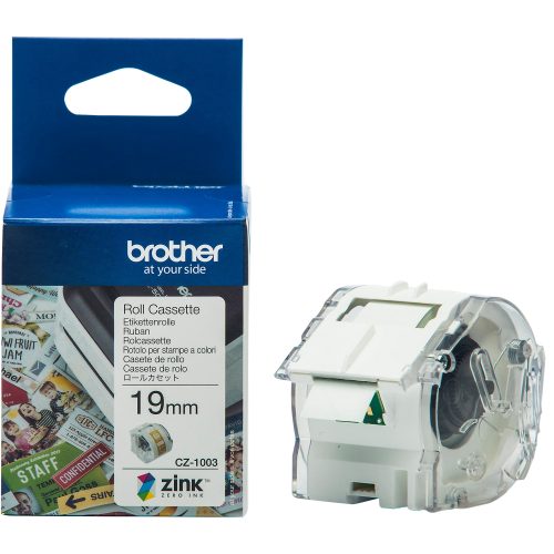 Brother, Brother - CZ-1003 Farbetikettenrolle - 19 mm, Weiss, 1 Stück