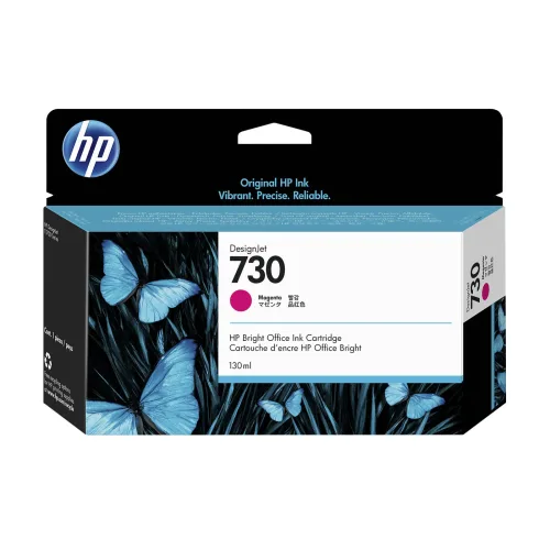 HEWLETT PACKARD, HEWLETT PACKARD - HP Tintenpatrone 730 magenta P2V63A DesignJet T1700 130ml, One Size