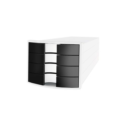 HAN Schubladen Set Impuls Polystyrol Weiß, Schwarz 28 x 36,7 x 23,5 cm