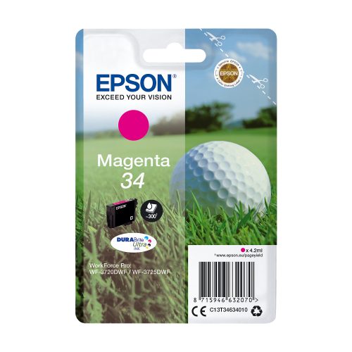 Epson, EPSON Tintenpatrone magenta T346340 WF-3720/3725DWF 300 Seiten