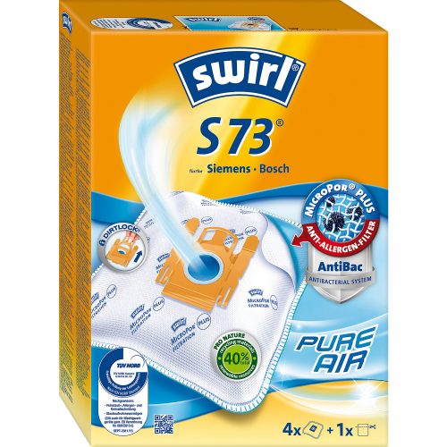 Swirl Staubfilterbeutel S73 Weiß 4 Stück