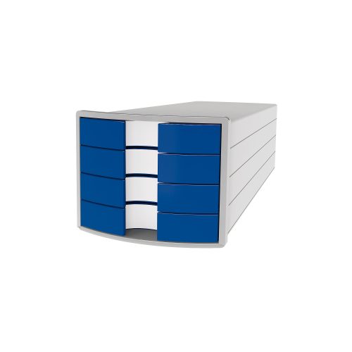 HAN Schubladenset Impuls Polystyrol Hellgrau, Blau 28 x 36,7 x 23,5 cm