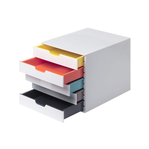 DURABLE, DURABLE Box VARICOLOR Mix 5 A4-C4 762527 farbig 5 F&auml;cher