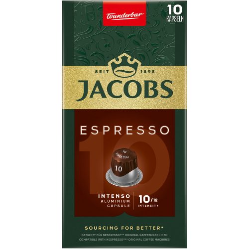 Jacobs Espresso 10 Intenso Kaffeekapseln 10 Stück à 5.2 g