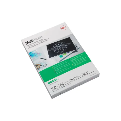 GBC, GBC Laminiertasche A4 3747241 matt, 125my 100 Stk