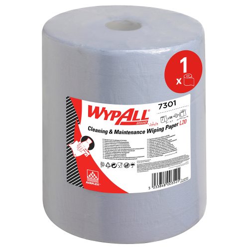 WYPALL Wischtücher Gerollt Blau 2-lagig 7301 500 Blatt