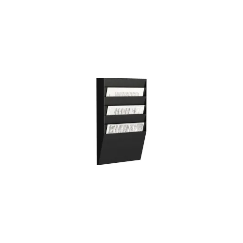 Paperflow Horizontal Prospekthalter 6 x A4 Schwarz